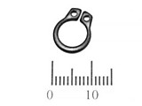 Стопорное кольцо зубчатого колеса топливного насоса (Ø6x0,7)