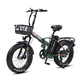 Электровелосипед WHTE SIBERIA SLAV PRO 1000W (матовый зеленый)