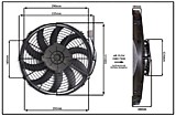 Вентилятор 13" (12V) 120W Star Motor (аналог Spal - Турция)