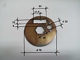 Диск крепления электродов Thermo/DW 230/300/350 (металл)