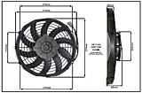 Вентилятор 12" (12V) 120W Star Motor (Турция)