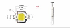 Светодиодный модуль 10W (9-12V)