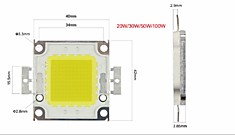 Светодиодный модуль 20W (30-36V)