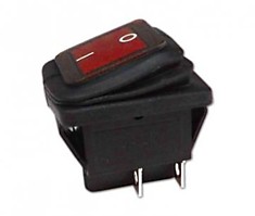 Переключатель Sc-767, 4c, 12v влагозащищенный, красный ON-OFF
