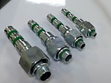 Фитинг сталь/резина G6/d8-180гр (3/8) (под клипсы)