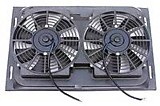 Вентилятор конденсатора сдвоенный, корпус ABS 14 х 23; 2 х 80W, 12V