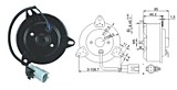 Электромотор осевой H-Thermo H-102 DC 12V (плоский)